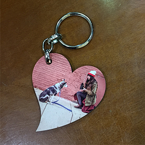 מחזיקי מפתחות מעץ סובלימציה