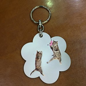 מחזיקי מפתחות מעץ סובלימציה