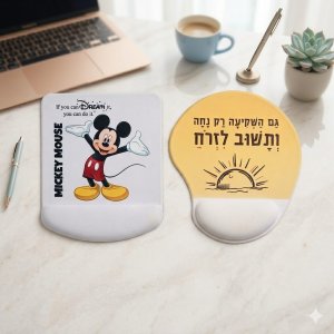 פד לעכבר עם כרית מעוגל/מרובע